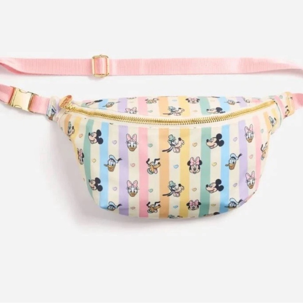 Stoney Clover Lane & Disney Pastel Striped Jumbo Fanny Bag